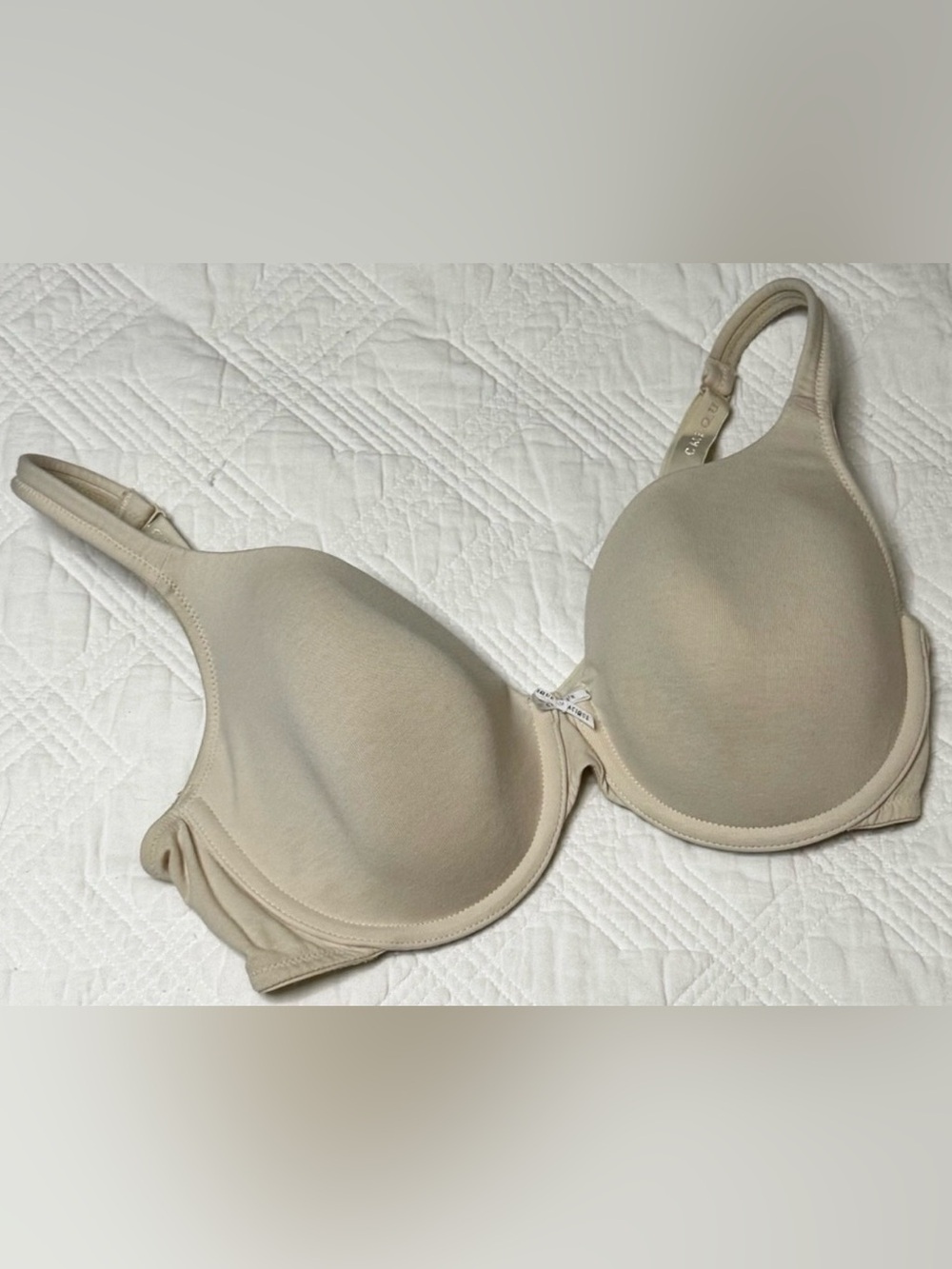 Cacique Nude T-Shirt Bra 34DDD EUC Cotton
